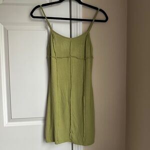 L.A. Hearts x PacSun Green Adjustable Spaghetti Strap Mini Bodycon Dress Size S